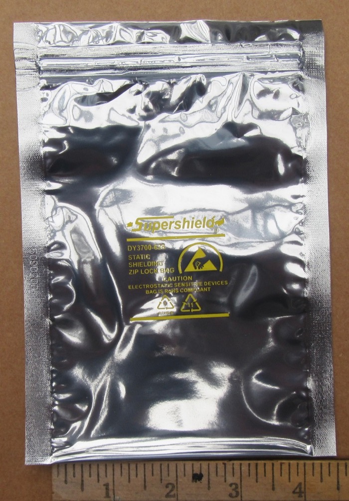 100 4x6/" Zip-Top Dou Yee Static Shield Bags